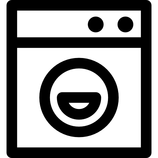 lavadora Basic Rounded Lineal icono
