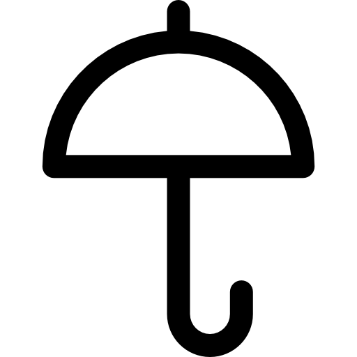 Зонтик Basic Rounded Lineal иконка