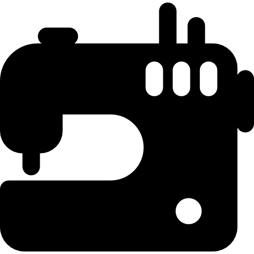 máquina de coser Basic Rounded Filled icono