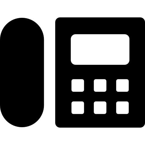 teléfono Basic Rounded Filled icono