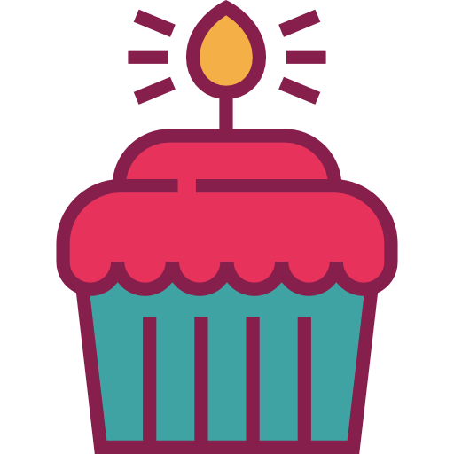 컵케익 Detailed Straight Lineal color icon