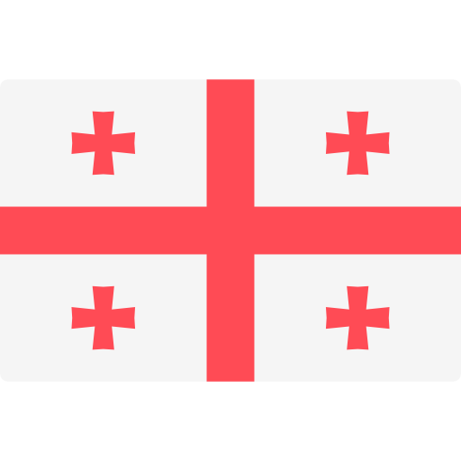 gruzja Flags Rectangular ikona