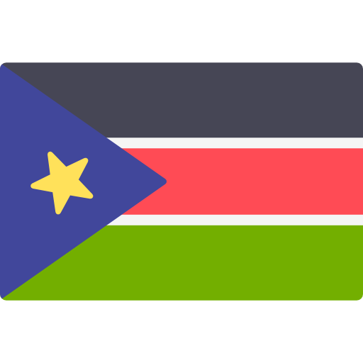 sudán del sur Flags Rectangular icono