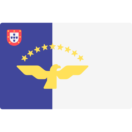 isole azzorre Flags Rectangular icona