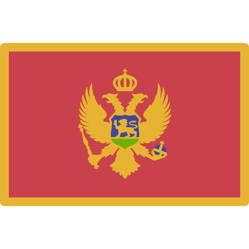 montenegro Flags Rectangular icona