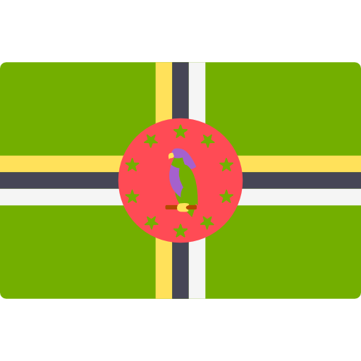 Доминика Flags Rectangular иконка