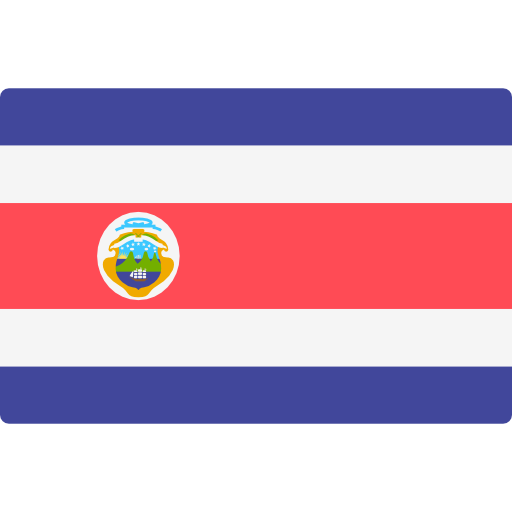 costa rica Flags Rectangular icono