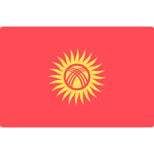 kirgistan Flags Rectangular ikona