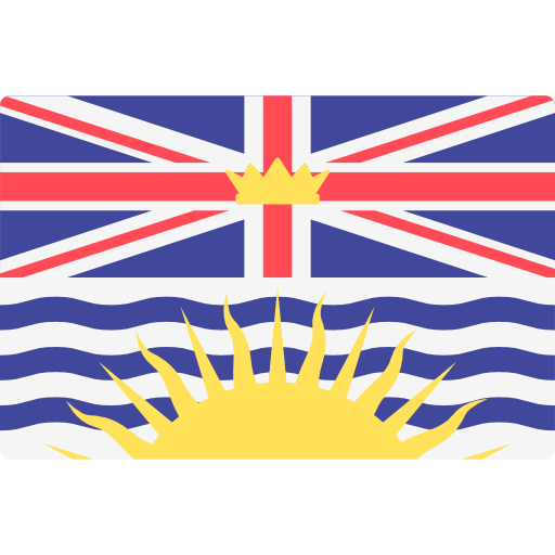 columbia británica Flags Rectangular icono