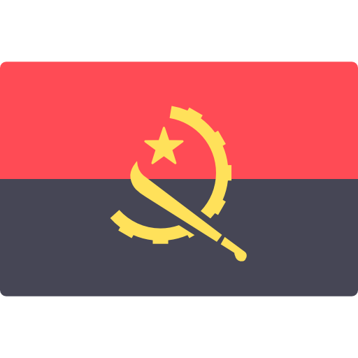angola Flags Rectangular icoon