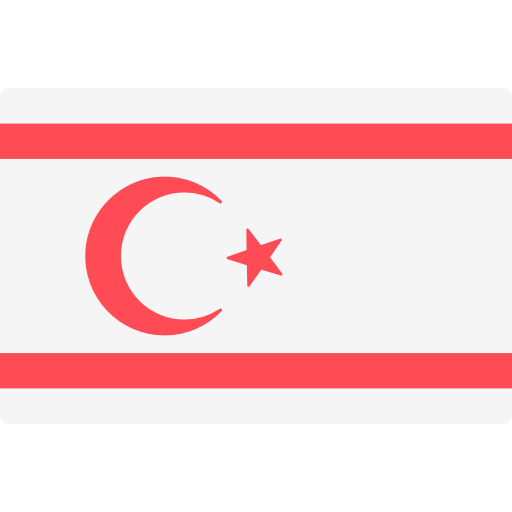 północny cypr Flags Rectangular ikona
