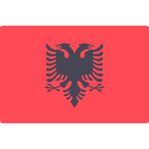 albânia Flags Rectangular Ícone