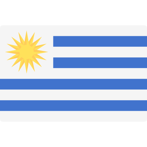 uruguay Flags Rectangular icona