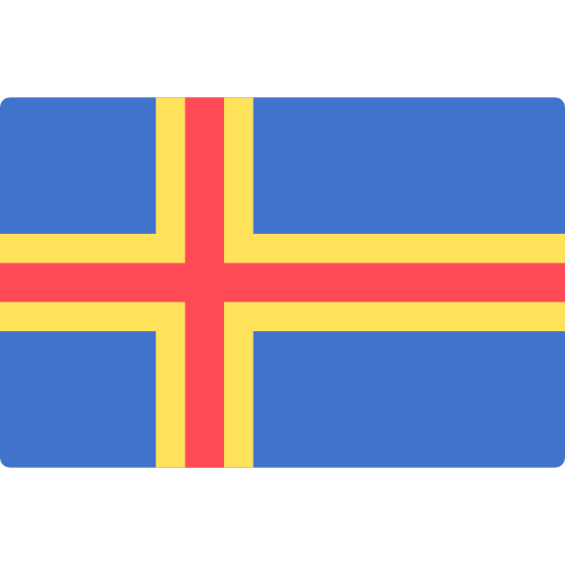 wyspy alandzkie Flags Rectangular ikona