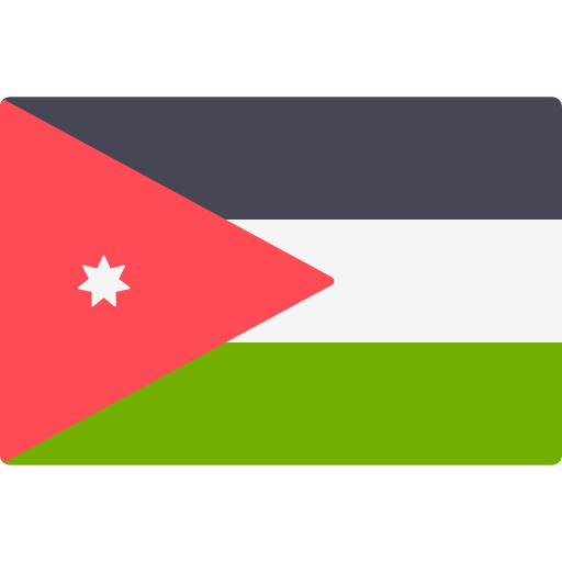 giordania Flags Rectangular icona