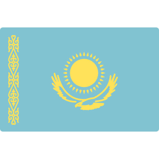 kazakistan Flags Rectangular icona