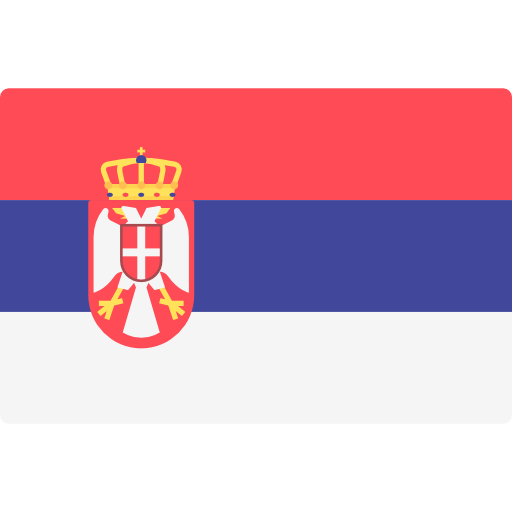 serbia Flags Rectangular icona