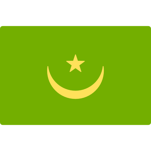 mauritanië Flags Rectangular icoon