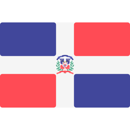 republika dominikany Flags Rectangular ikona