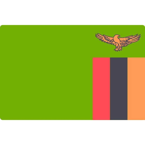 zambia Flags Rectangular icona