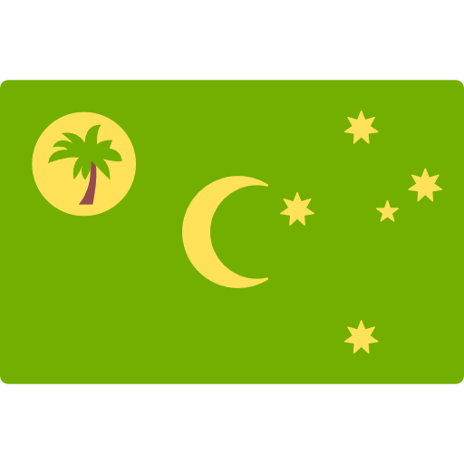 l'isola di cocco Flags Rectangular icona