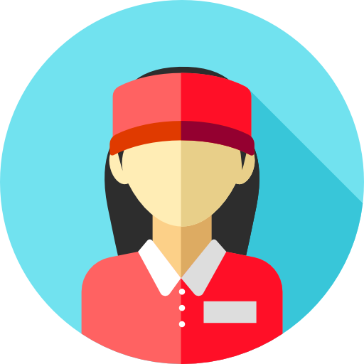 Cashier Flat Circular Flat icon