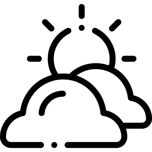 Ensolarado Detailed Rounded Lineal Ícone