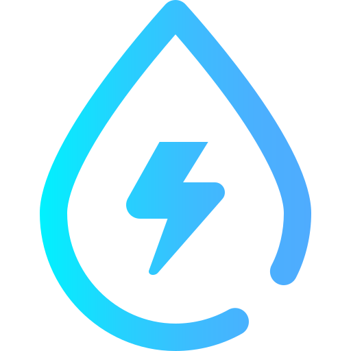 energia wodna Super Basic Omission Gradient ikona