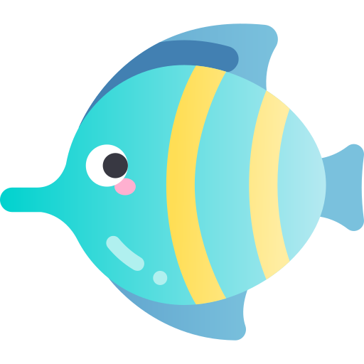 Тропическая рыба Kawaii Star Gradient иконка