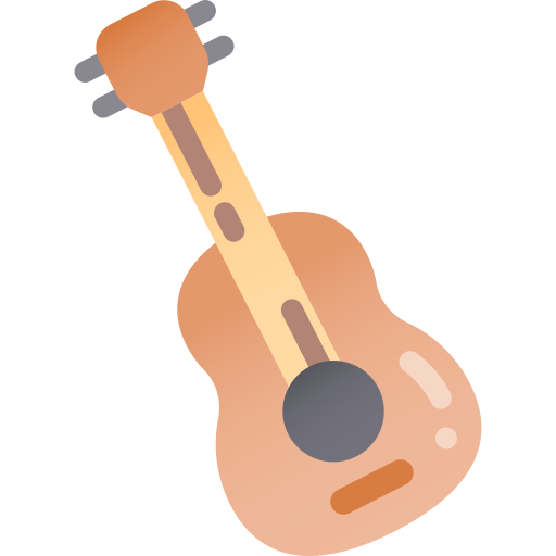 Guitarra Kawaii Star Gradient icono