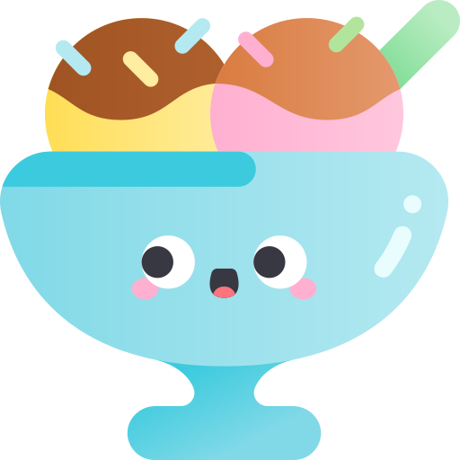 아이스크림 Kawaii Star Gradient icon