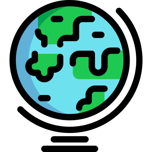 지구 Generic Outline Color icon