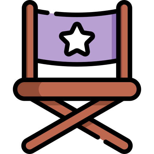 Folding chair Special Lineal color icon
