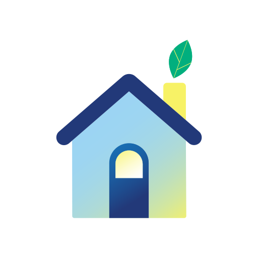 Casa sostenible Generic Flat Gradient icono