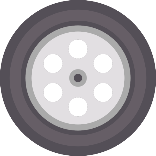 자동차 바퀴 Special Flat icon