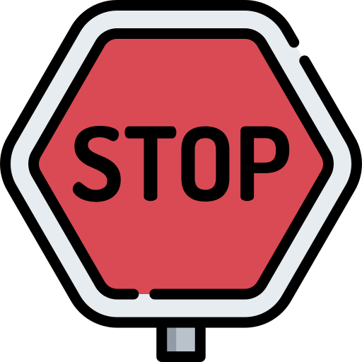 Stop sign Special Lineal color icon