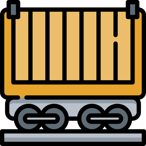 Freight wagon Special Lineal color icon