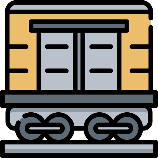 pociąg towarowy Special Lineal color ikona