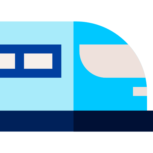 hochgeschwindigkeitszug Basic Straight Flat icon