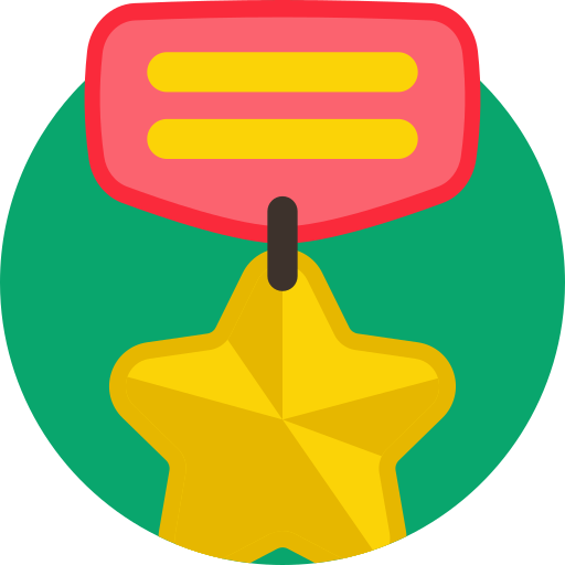 Медаль Detailed Flat Circular Flat иконка