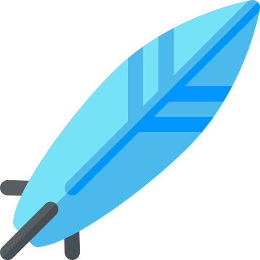 Tabla de surf Basic Rounded Flat icono