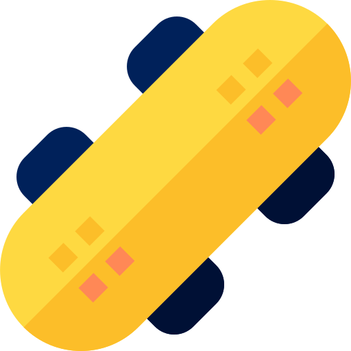 Placa de skate Basic Straight Flat Ícone