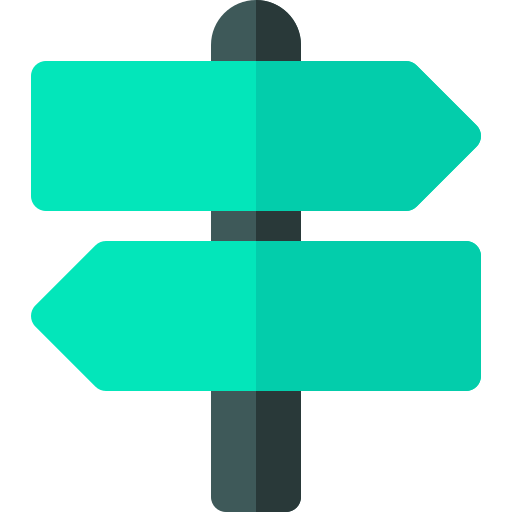Signpost Basic Rounded Flat icon