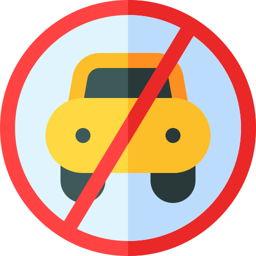 Prohibido aparcar Basic Rounded Flat icono