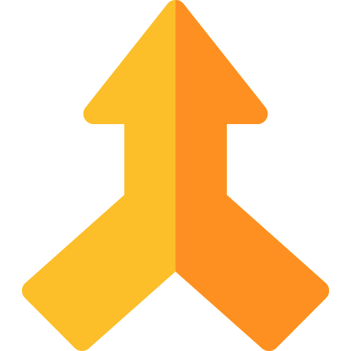 Merge Basic Rounded Flat icon
