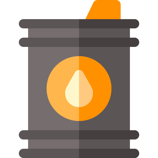 barril de petróleo Basic Rounded Flat icono