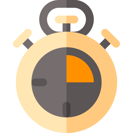 Cronómetro Basic Rounded Flat icono