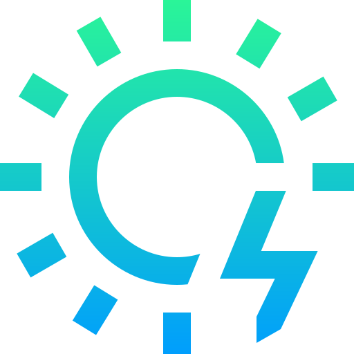 energia słoneczna Super Basic Straight Gradient ikona