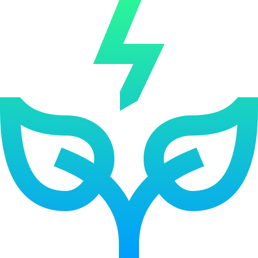 energía verde Super Basic Straight Gradient icono