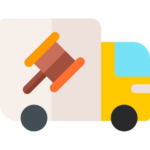 Delivery truck Basic Rounded Flat icon